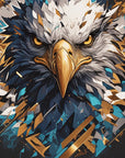 Papier Peint Oiseaux & Rapaces - Aigle Bleu et Doré