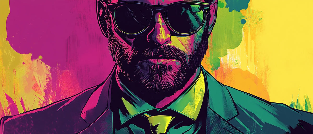 Papier Peint Pop Art - Portrait Coloré