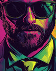Papier Peint Pop Art - Portrait Coloré