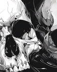 Papier Peint Gaming - Crâne Sombre