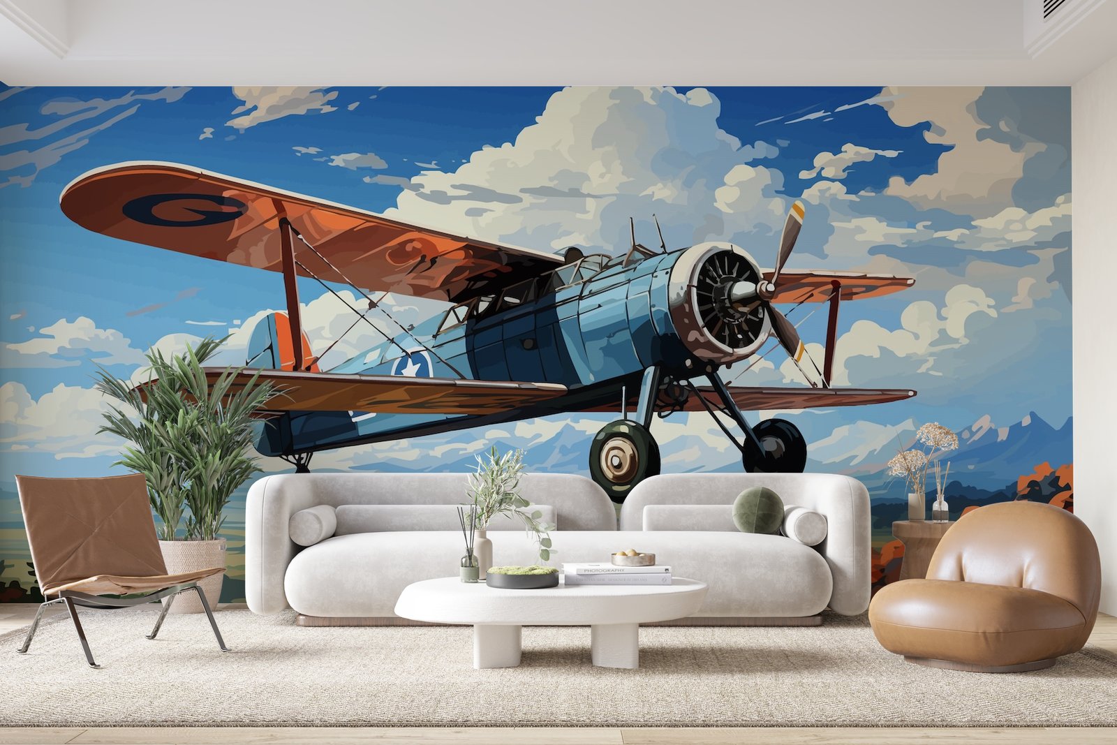 Papier peint 535 - mockup chambre