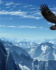 Papier Peint Oiseaux & Rapaces - Aigle et Montagnes Bleues