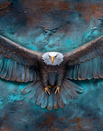 Papier Peint Oiseaux & Rapaces - Aigle Bleu Abstrait