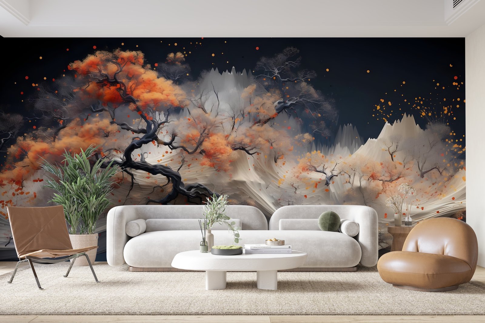 Papier peint 565 - mockup chambre