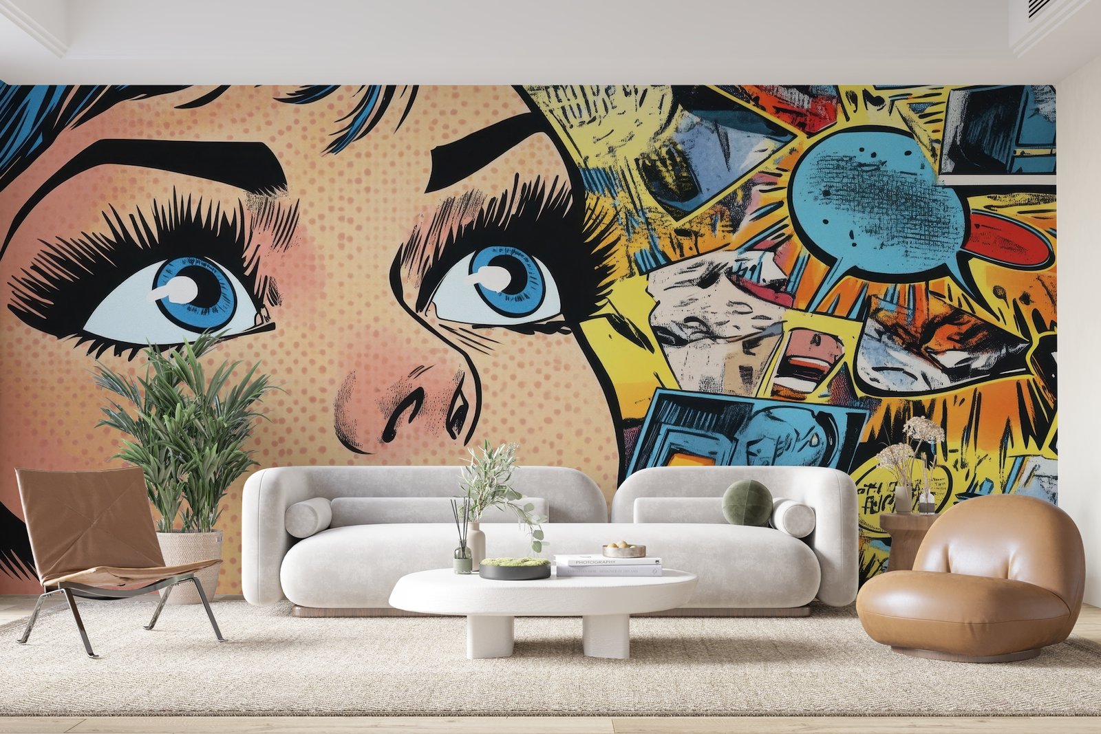 Papier peint 567 - mockup chambre