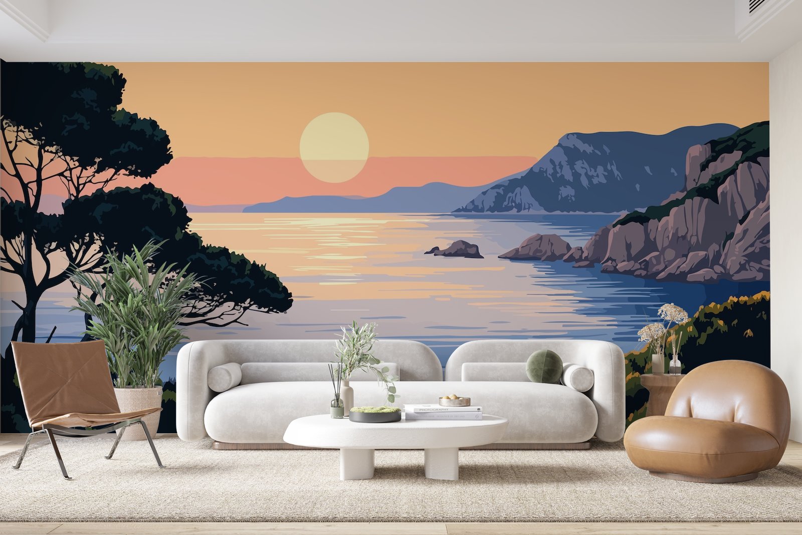 Papier peint 574 - mockup chambre