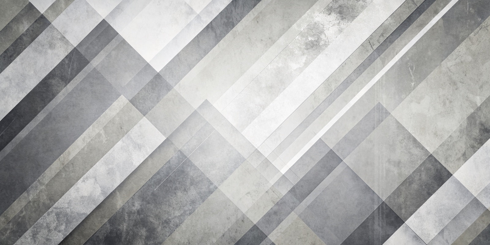 Papier Peint Géométrique - Rayures Diagonales Grises