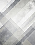 Papier Peint Géométrique - Rayures Diagonales Grises