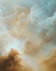 Papier Peint Ciels - Nuages Dorés Dramatiques