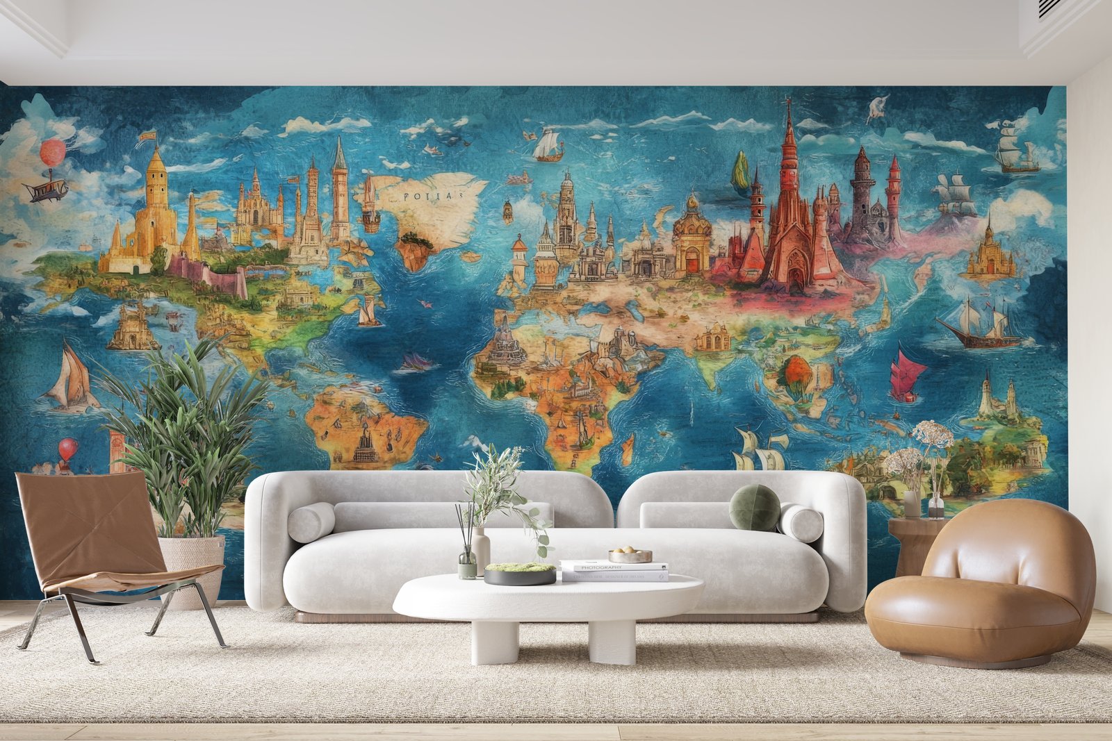 Papier peint 586 - mockup chambre
