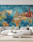 Papier peint 586 - mockup chambre