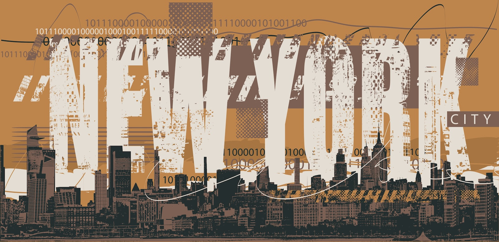 Papier Peint Paysage - New York Skyline