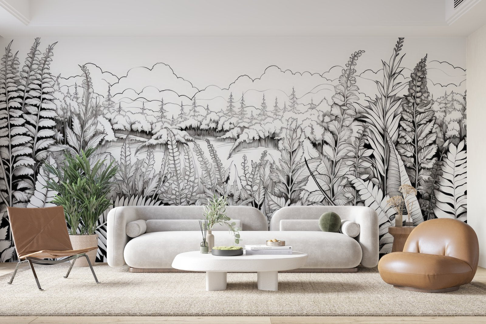 Papier peint 589 - mockup chambre