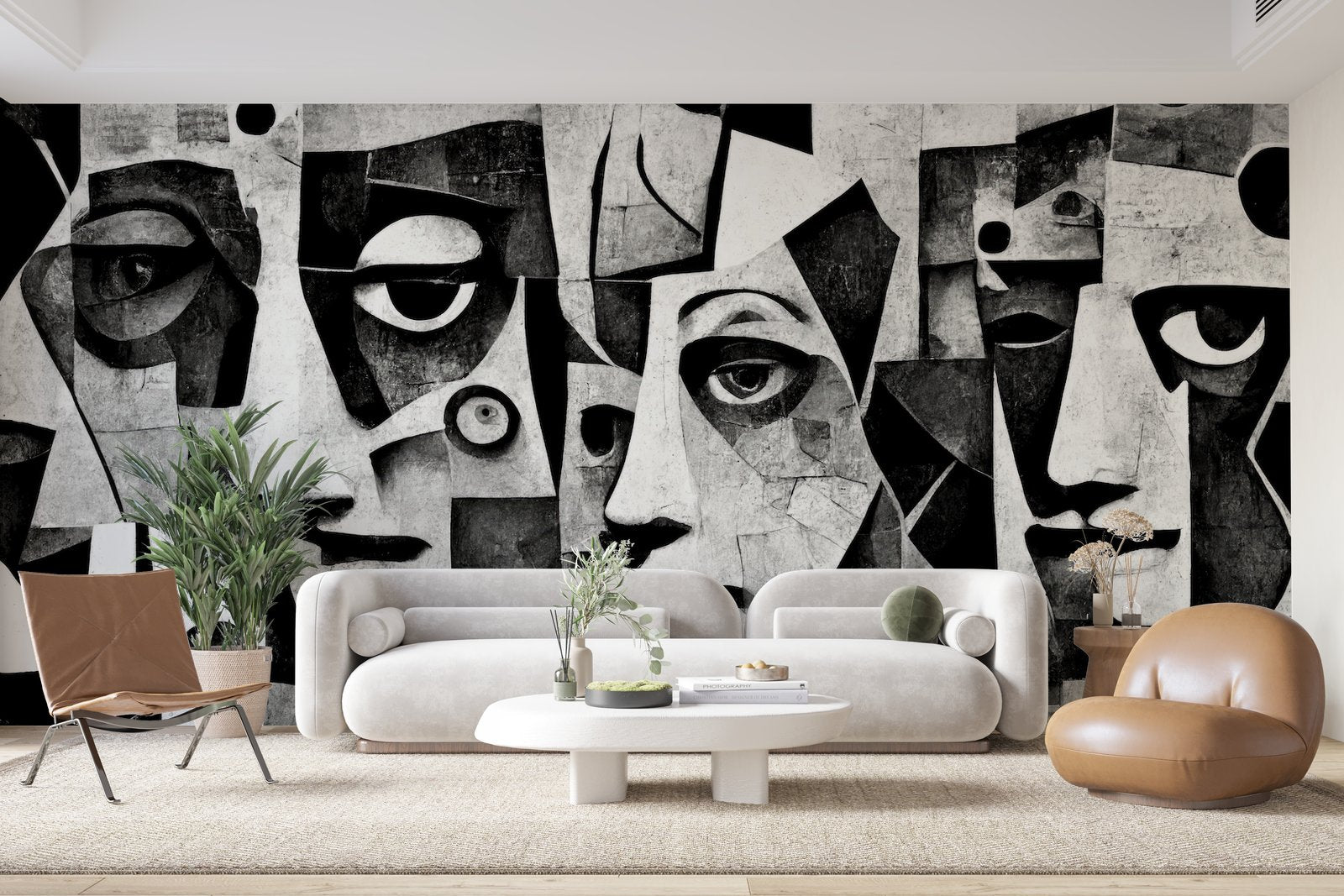 Papier peint 607 - mockup chambre