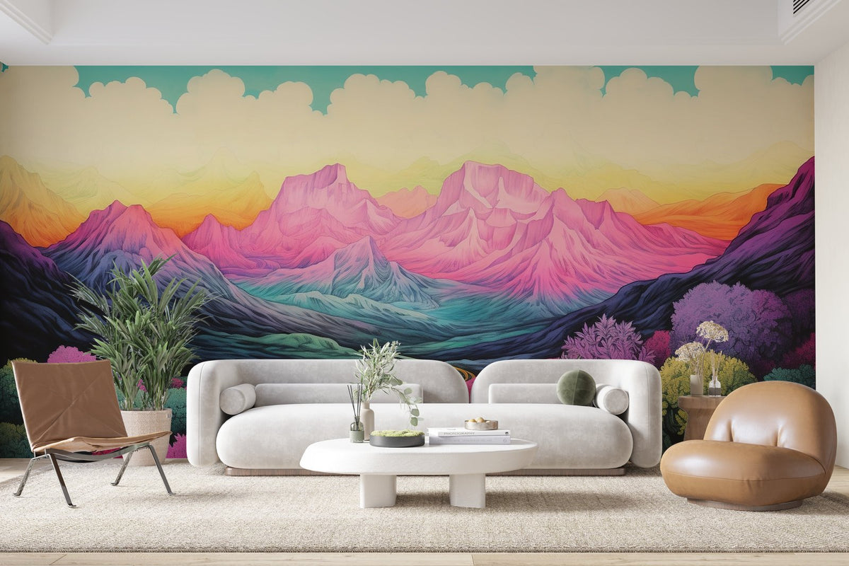Papier peint 610 - mockup chambre