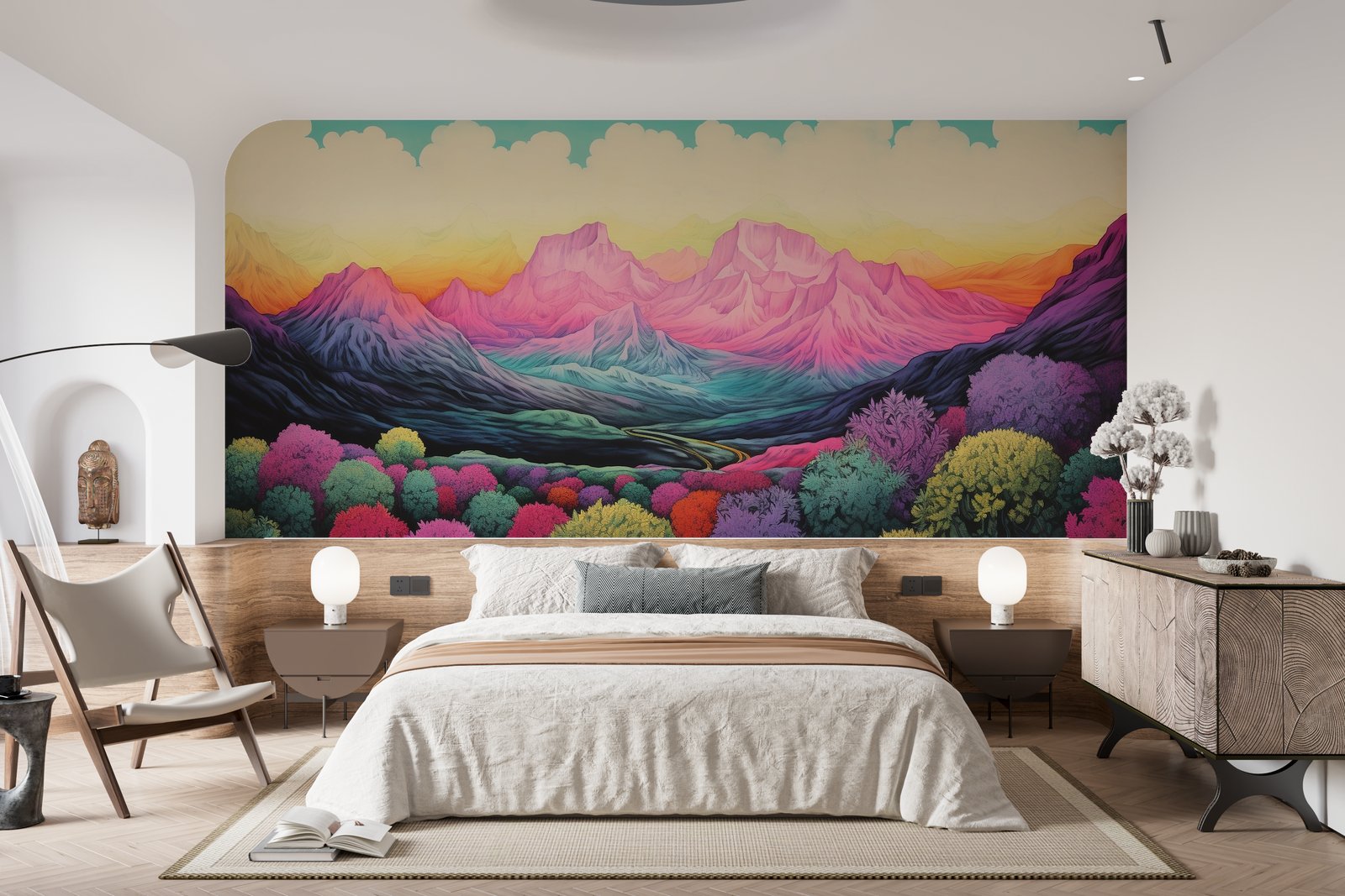 Papier peint 610 - mockup salon