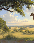 Papier Peint Animaux - Savane Colorée