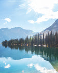 Papier Peint Montagne - Lac et Sommet