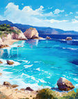 Papier Peint Plages - Turquoise Clair