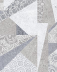 Papier Peint Géométrique - Triangles Gris Abstraits