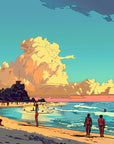 Papier Peint Miami - Rétro Vintage