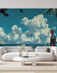 Papier peint 671 - mockup chambre