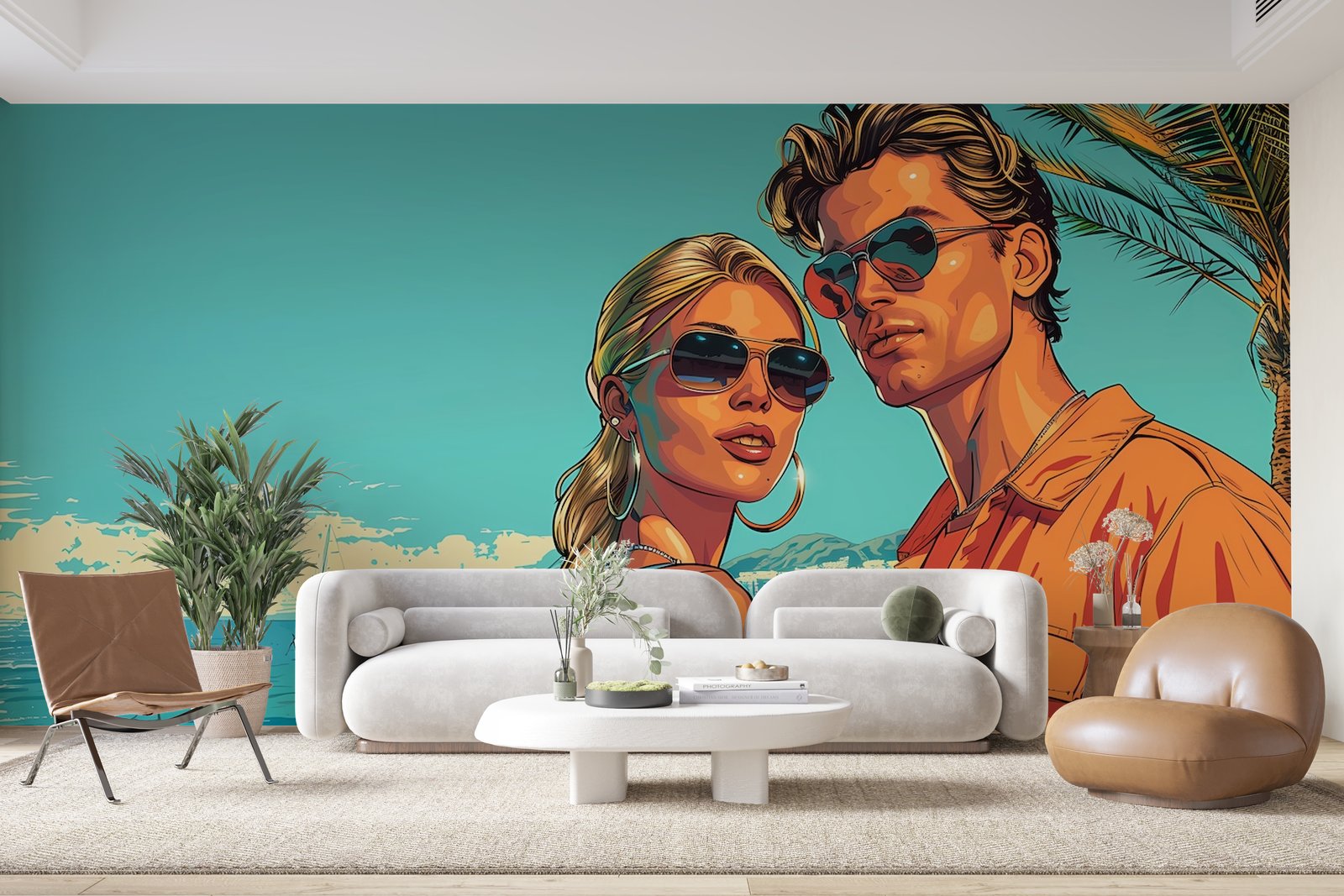 Papier peint 673 - mockup chambre