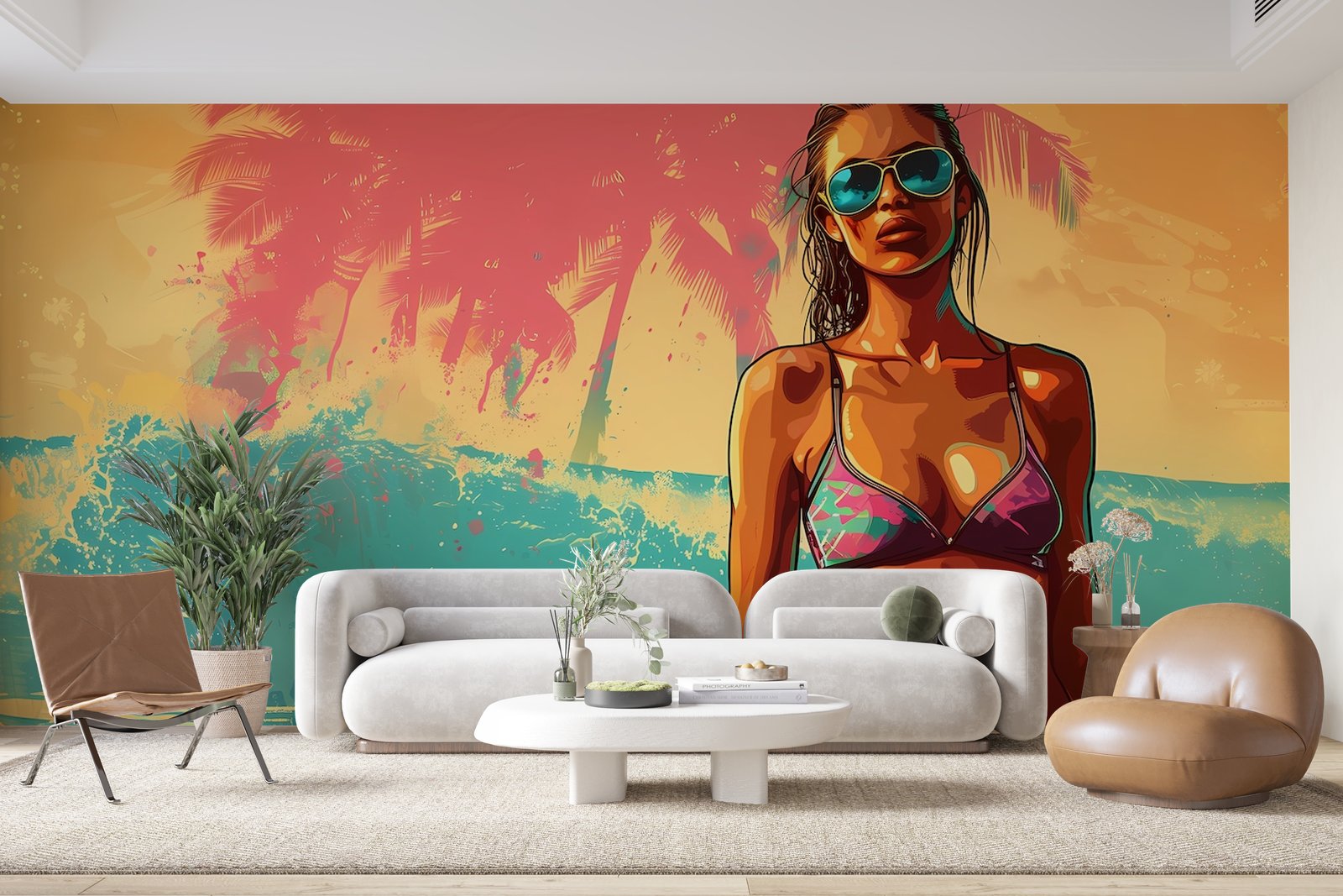 Papier peint 675 - mockup chambre