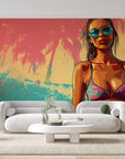 Papier peint 675 - mockup chambre
