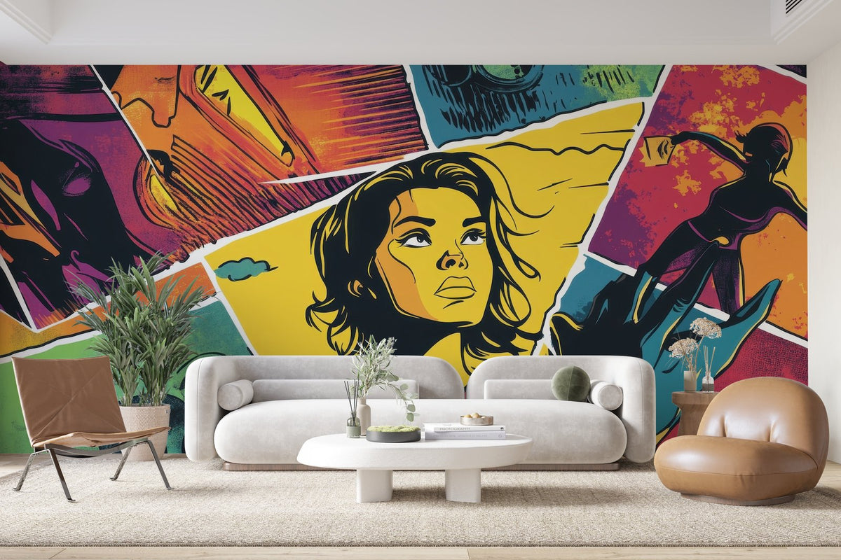 Papier peint 698 - mockup chambre