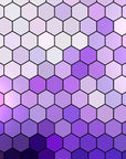Papier Peint Géométrique - Hexagones Violet Dégradé