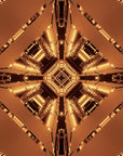 Papier Peint Géométrique - Mandala Brun