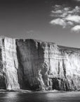 Papier Peint Noir et Blanc - Falaises Côtières