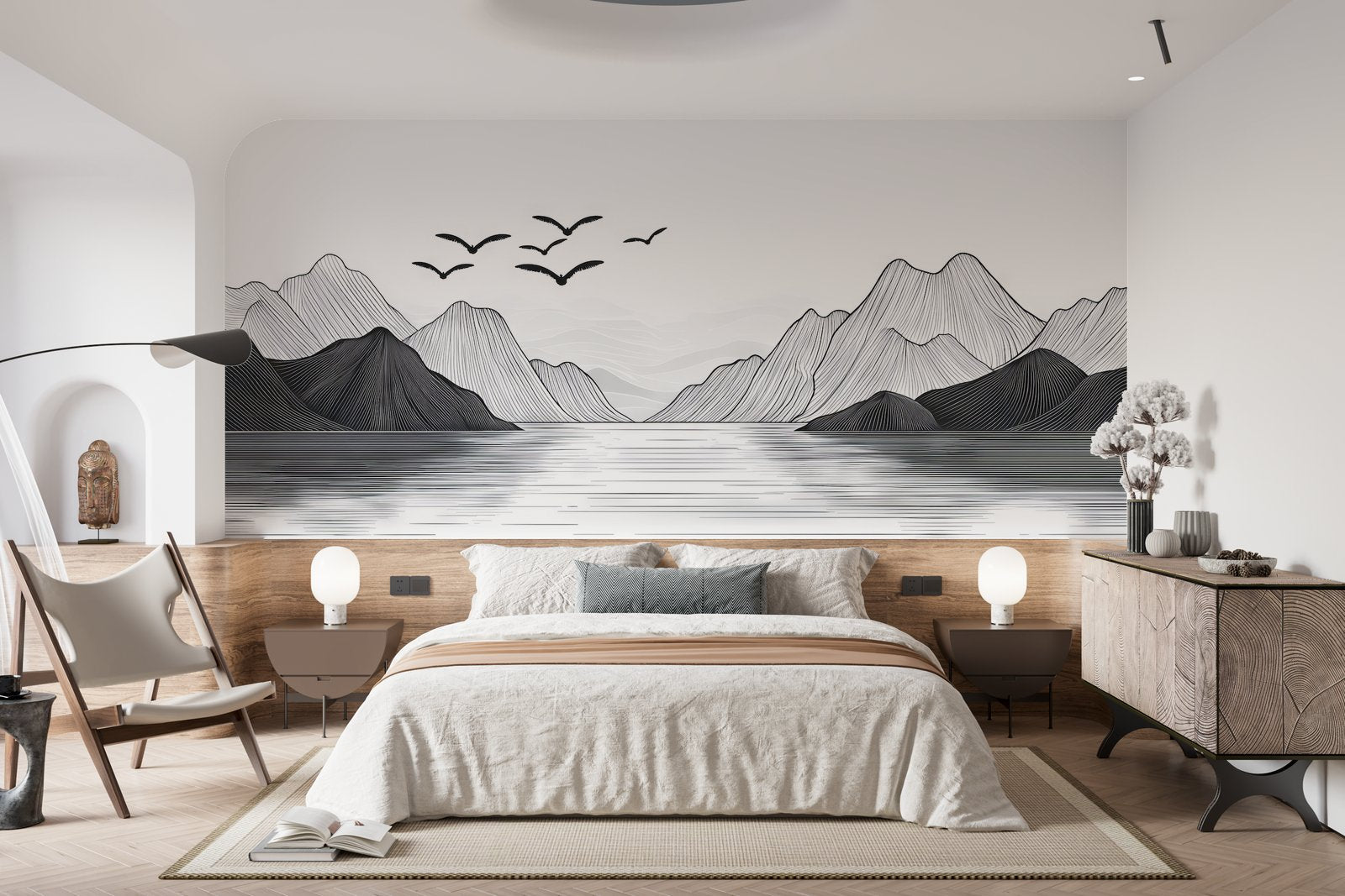 Papier peint 713 - mockup salon