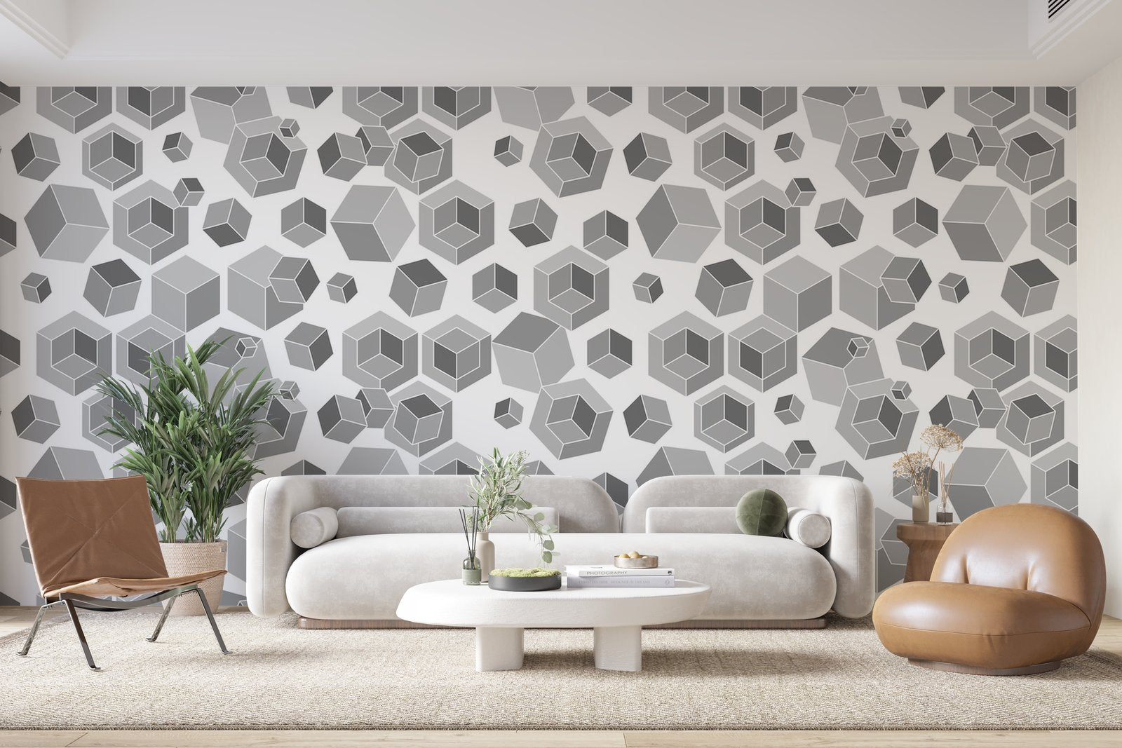 Papier peint 714 - mockup chambre