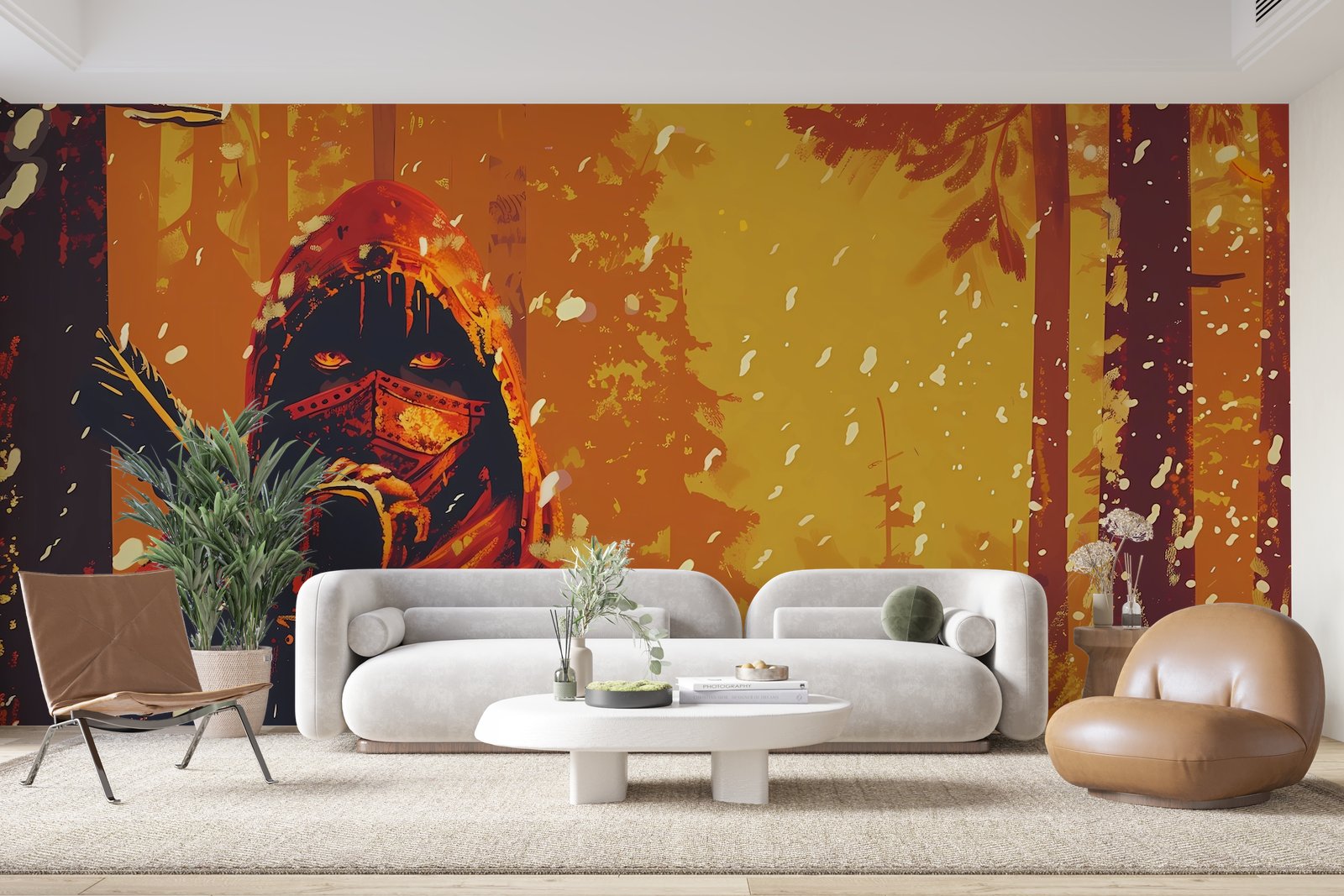Papier peint 722 - mockup chambre