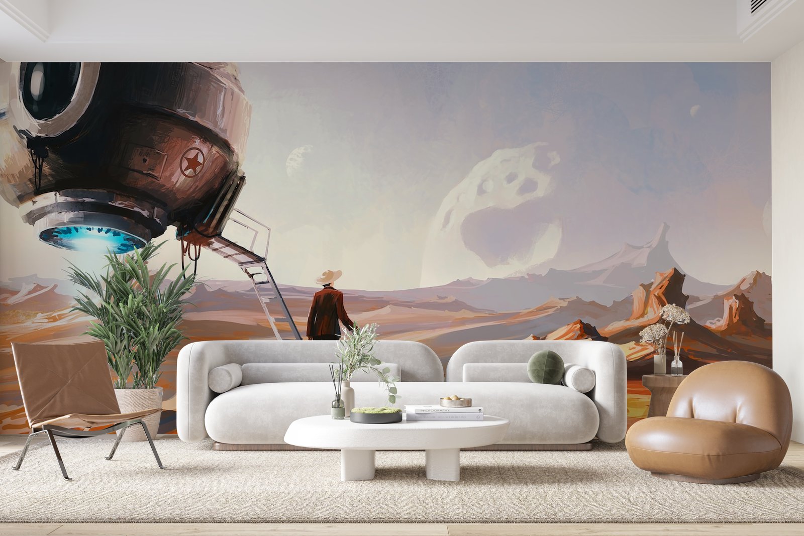 Papier peint 725 - mockup chambre