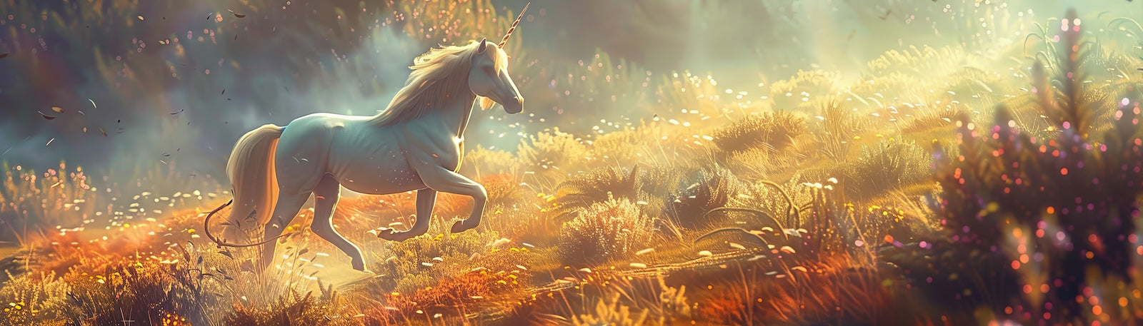 Papier Peint Animaux - Cheval Doré dans les Champs