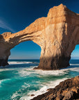 Papier Peint Plages - Arche Rocheuse Turquoise