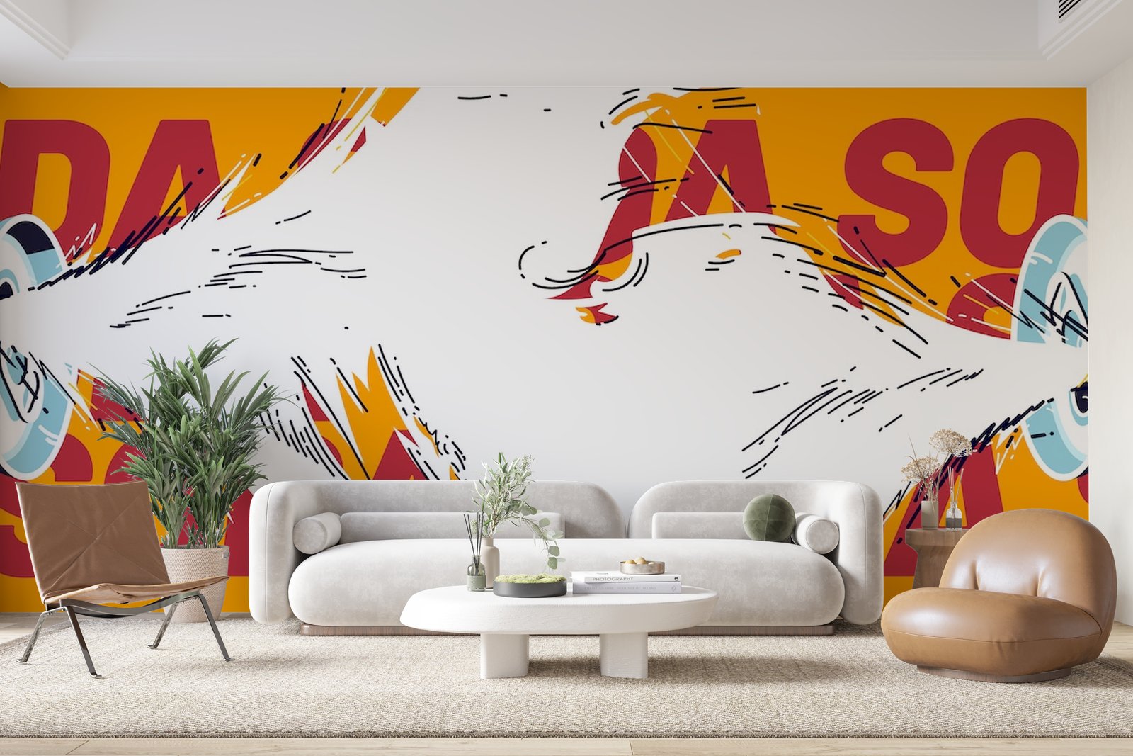 Papier peint 77 - mockup chambre
