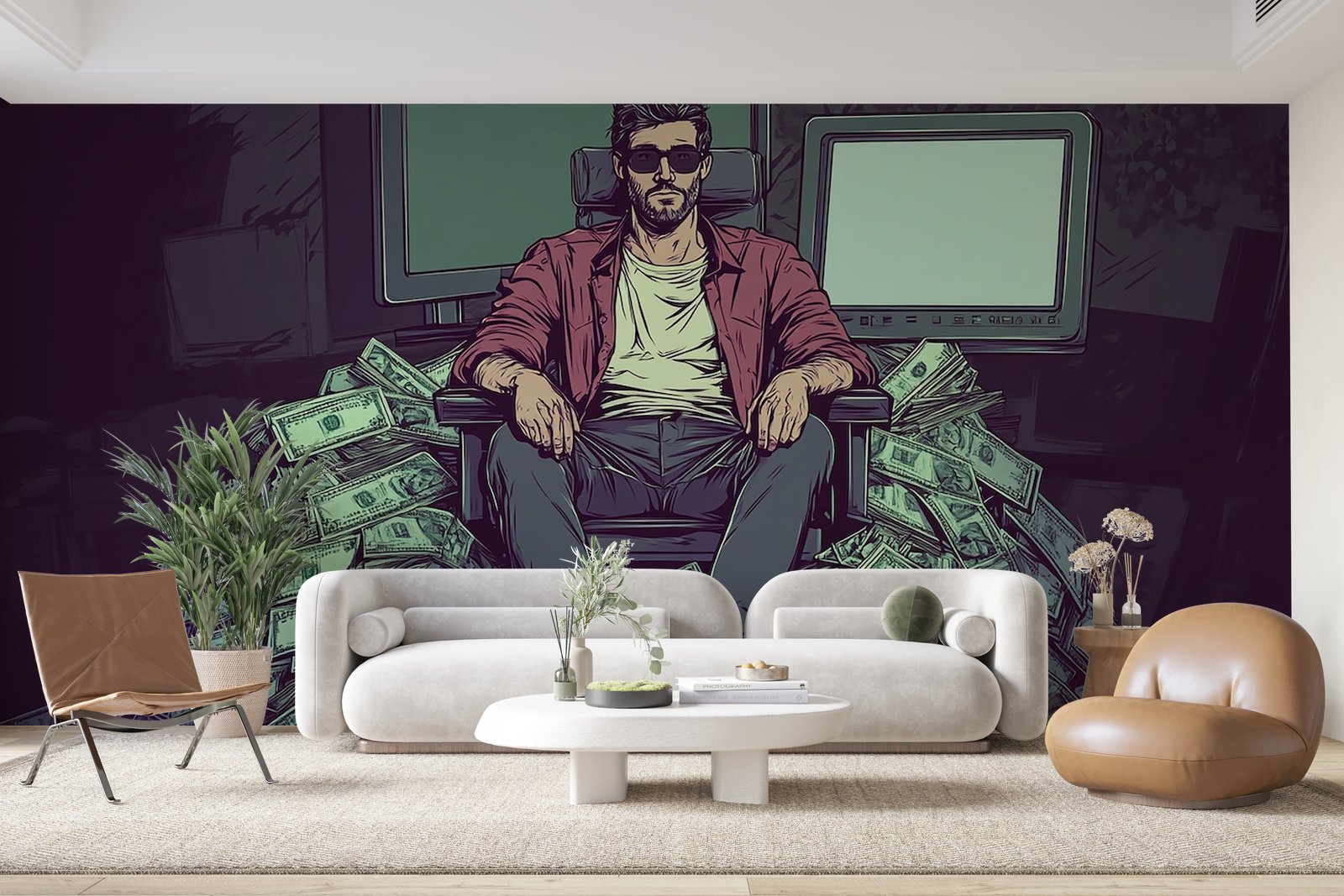 Papier peint 775 - mockup chambre