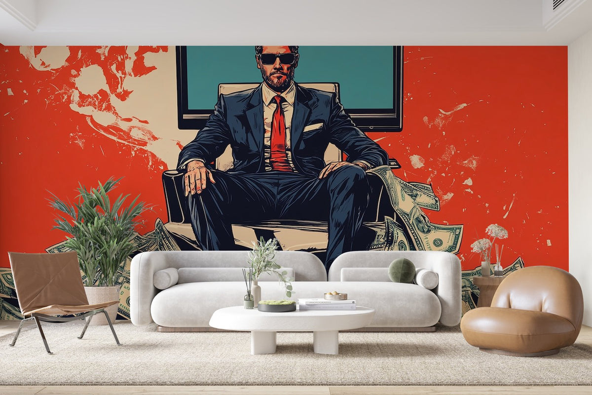 Papier peint 776 - mockup chambre