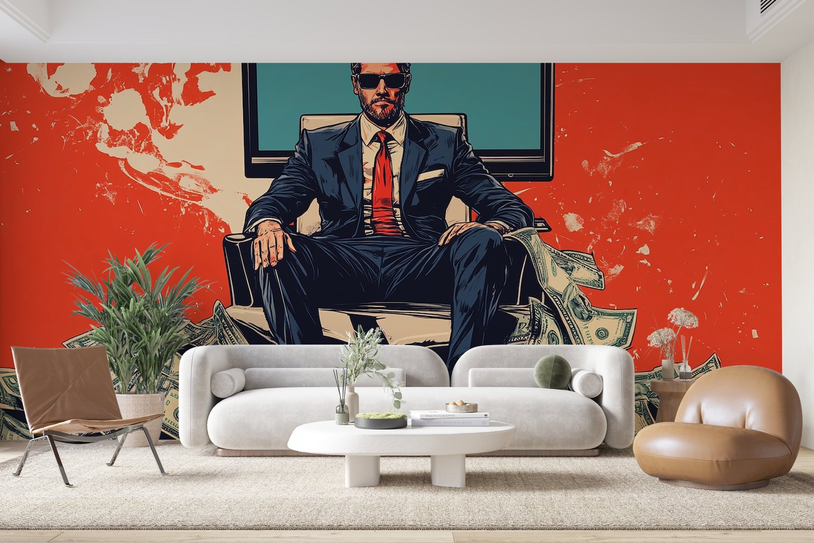 Papier peint 776 - mockup chambre