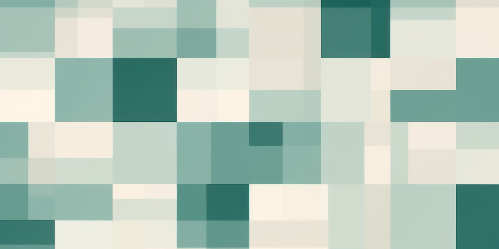 Papier Peint Géométrique - Bleu Pixels