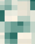 Papier Peint Géométrique - Bleu Pixels