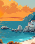 Papier Peint Paysage - Coucher Coloré