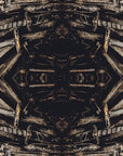 Papier Peint Abstrait - Motif Géométrique Noir et Beige