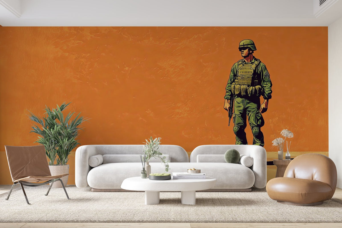 Papier peint 802 - mockup chambre