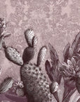 Desert Wallpaper - Pink and Gray Textured Cacti