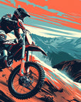 Motorrad-Tapete - Motocross-Szene bei Sonnenuntergang